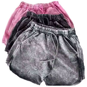 Street Style Acid Wash Fashion Forward Pantalones cortos para mujer Feel Women Acid Wash Shorts - Product Image 1