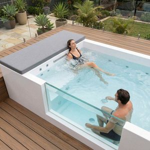 Piscina de Inmersión Fría para Jardín y Familia, Piscina Elevada de Fibra de Vidrio con Sillones - Product Image 5