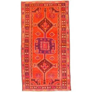 Tapis persan Hamedan unique en son genre, 7'6 x 4'5 - Product Image 1