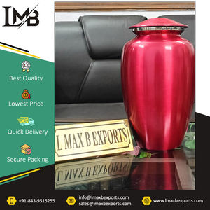 Good Quality Customized Logo Multi-color <b>Funeral</b> <b>Supplies</b> Adult Cremation Aluminium Urns From Trusted Indian Exporter - Product Image 2