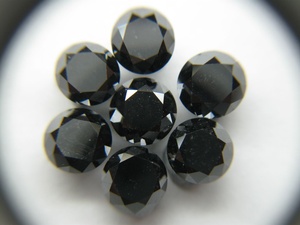 Diamantes Negros al por Mayor, Diamantes Sueltos Naturales de 1MM-7MM, Ovalados, Redondos, Brillantes y Todas las Formas de Fantasía, Corte Excelente - Product Image 5