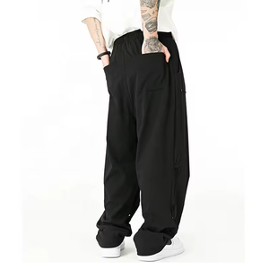 Pantalones de chándal holgados con logotipo personalizado de la mejor calidad, 100% algodón, patrón recto, cintura media, estilo informal, crea tu propia idea - Product Image 3