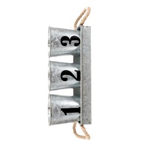 Farmhouse Style Silver Tray <b>Utensil</b> Caddy Quality ABS Eco-Friendly Design Metal Handles for Resort Clubs Pubs Kitchen Storage - Product Image 4