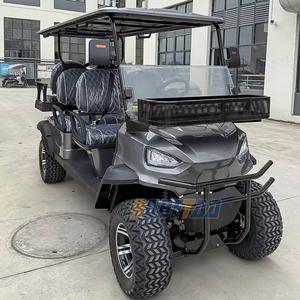 Carrito de golf eléctrico personalizable de 6 plazas con batería de litio/plomo-ácido de 48V excelente para desplazamientos-Certificado DOT/EEC - Product Image 1