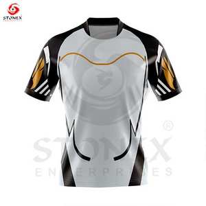 Vêtements de sport rayés personnalisés par sublimation uniformes de rugby maillot de rugby homme OEM maillots de la ligue de rugby 2024 - Product Image 3