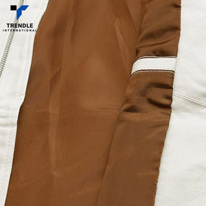 Wholesale Price Long <b>Thin</b> Stand Collar Front Logo Leather <b>Jackets</b> Hot Selling Winter 2025 New Style for <b>Men</b> - Product Image 6