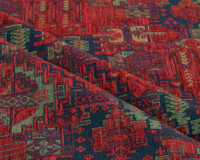 Tela de Tapicería de Algodón y Poliéster Tejida, Estilo Kilim, Boho, Tribal, Suroeste, Turco, Navajo, Textil para el Hogar