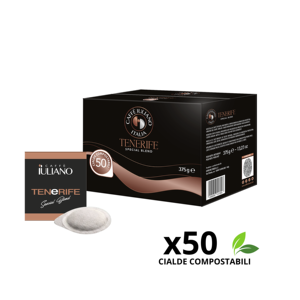 Caffè Iuliano Tenerife Miscela Speciale 50 Cialde Cialde di Caffè Espresso Tostatura Media Robusta Qualità Premium 70% Robusta 30% Arabica - Product Image 1