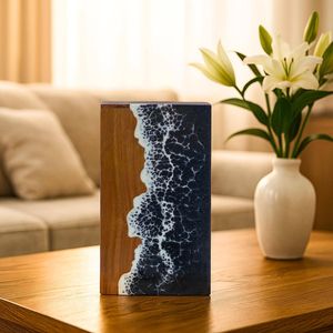โกศไม้เรซิ่นทำมือ |   คุณภาพระดับพรีเมียม |   ราคาโรงงานขายส่งจำนวนมาก - Product Image 1