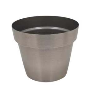 Pot de fleurs et jardinière de taille standard en argent nickelé pour la décoration de jardin, pots faits à la main, article très vendu, jardinière ronde en fer, brosse - Product Image 1