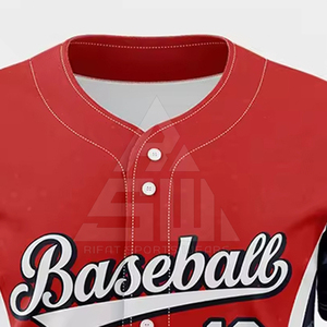 Servicio OEM, Jersey de Béisbol Personalizable, 100% Poliéster, Transpirable, Talla Grande, Alta Calidad para Venta en Línea - Product Image 6