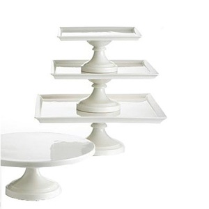 Large Selling Product Nickel Finished <b>Cake</b> <b>Server</b> Stand Use For Tableware Decoration Embossed Design Rounded Shape Good Quality - Product Image 2