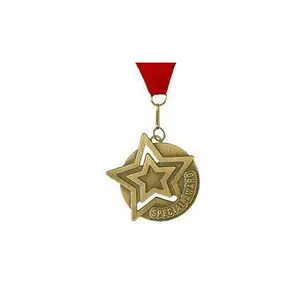Round shape metal brass medal game high quality supplier gift new design gold plated medal in wholesale