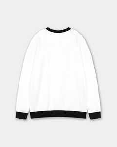 Sudadera blanca elegante para hombre con acentos negros Diseño de moda hacia adelante Tela suave y duradera Mezcla perfecta de comodidad y estilo - Product Image 3