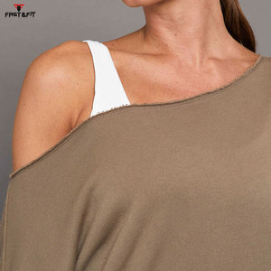 2025 personnalisé imprimé surdimensionné pull sweat pour les femmes Anti-rides respirant avant hors épaule longue longueur pour l'automne - Product Image 6