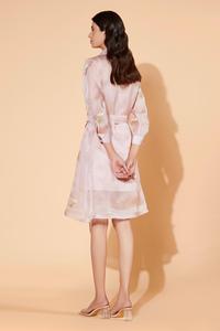 Tissu de haute qualité broderie conception trois quarts genou longueur robe de soirée de mariage au meilleur prix et de bonne qualité tous les temps - Product Image 5