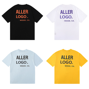 Camiseta de punto con letras para hombres y mujeres 100% tela de algodón Camiseta de punto con letras para hombres de calidad superior - Product Image 1