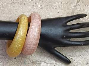 ชุดกำไลข้อมือเรซิ่นทอมือ UnfoldSelf กันน้ำ สีน้ำตาล/เขียว แฟชั่นโดดเด่น งานแต่งงาน หรูหรา ปลอดสารพิษ - Product Image 3