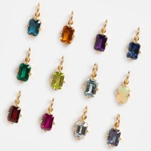 Saphir Quartz Rectangle Facettes Pendentif Charm Prong Plaqué Or avec Argent Sterling Bail Guérison Cristal Bijoux pour Femmes - Product Image 4