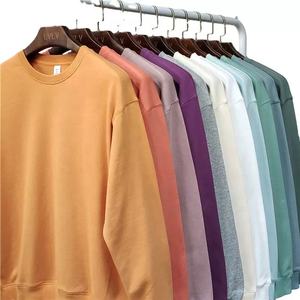 Sudadera de algodón de manga larga con cuello redondo de punto sólido para hombre OEM logotipo personalizado polar invierno - Product Image 1