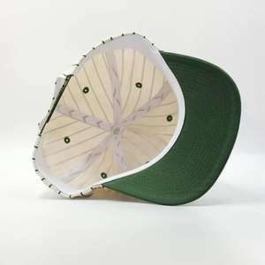 Casquettes Snapback en Acrylique à 6 Panneaux en Gros, Imprimé Paillettes, Design Rayé, Logo Brodé 3D, Casquettes Personnalisées Hip Hop, Mode Extérieure - Product Image 5