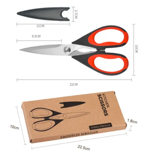 Tijeras para cocinar alimentos Tijeras de utilidad de acero inoxidable Tijeras de cocina Tijeras de alta resistencia para carne de aves de corral de alta calidad por ANAAIF - Product Image 1