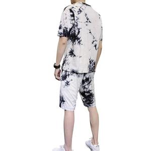 Ensemble de deux t-shirts et shorts de sport de qualité supérieure pour hommes Nouvel été pour hommes Ensemble de sport à manches courtes avec sublimation 2 pièces - Product Image 3