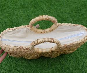 Bolsa/cesta de jacinto de agua con asas para compras, picnic, almacenamiento en el hogar y almacenamiento de organización hecho en Viet - Product Image 4