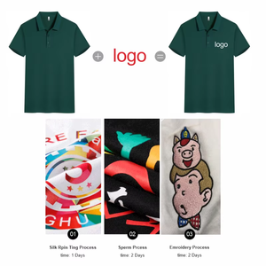 เสื้อโปโลแขนสั้นลำลองสำหรับผู้ชายแห้งเร็วระบายอากาศได้ดีเสื้อเชิ้ตผ้าใบออกแบบเองได้ลายปัก - Product Image 6