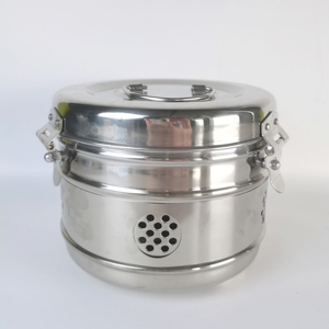 Tambour de pansement chirurgical médical-Tambours de pansement hospitalier en acier inoxydable | Tambour de stérilisation à usage chirurgical et hospitalier - Product Image 3