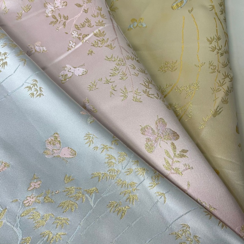 Pastoral Style Floral Print Fabric 60s