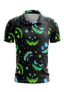 Polos de poliéster 100% para hombre al por mayor, camisas de polo sólidas de manga corta 220G ajustadas con logotipo personalizado y diseño transpirable - Product Image 4