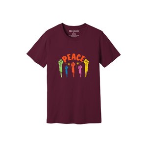 Camiseta informal de algodón 100% con temas de bondad 3D Imprimir 12 opciones de color 160-180 Colocación de diseño personalizable GSM pesado - Product Image 3
