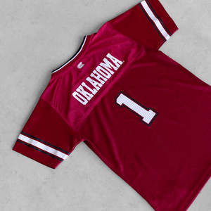 Venta al por mayor de fútbol americano de diseño personalizado Retro Mesh Jersey totalmente sublimación impresa transpirable de secado rápido Cultivo de gran tamaño - Product Image 4