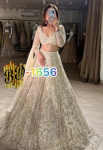 Fashionable Ultra-Satin Silk Lehenga Choli Intricate <b>Sequins</b> Embroidery, Enhanced with Can-Can and Canvas Layers BD Indian - Product Image 6