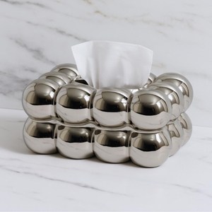 Porte-serviettes décoratif en métal, boîte à mouchoirs à prix abordable, boîte à mouchoirs moderne, nouveau récipient décoratif pour la maison, couleur or - Product Image 4