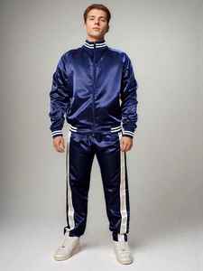 Chándal transpirable resistente al agua de Estilo Vintage sólido de peso medio para ropa informal de invierno - Product Image 3