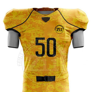 Latest Design Adult American Football Uniform Breathable Plus Size Short Sleeve Wholesale Price - Product Image 3