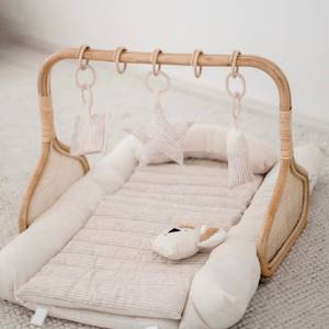 Tapis d'éveil en rotin de haute qualité pour bébé, aires de jeux pour enfants, meilleur prix, accessoires pour crèche - Product Image 3