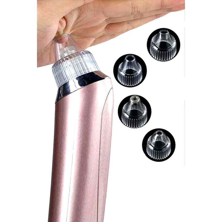 Vacuum Acne Blackhead Blemish Remover Skin Cleansing Device with 4 Heads