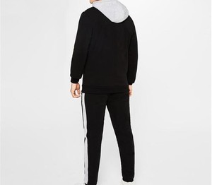 2025 bonne qualité pleine fermeture éclair vêtements de sport vêtements de Fitness hommes survêtement respirant couleur unie manches longues hommes survêtement - Product Image 3