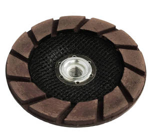 Disque diamanté <span class=keywords><strong>à</strong></span> base céramique de qualité économique 4''/100mm, 4,5''/115mm, 5''/125mm pour le meulage et le polissage des bords de béton - Product Image 1