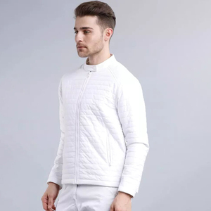 Chaqueta acolchada fina de lona de alta calidad para hombre, chaqueta de invierno de talla grande para exteriores con cuello levantado y capucha - Product Image 2