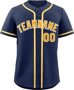 La mejor calidad, sublimación personalizada, camisetas de béisbol transpirables para hombres, venta al por mayor, uniforme de béisbol para niños - Product Image 3