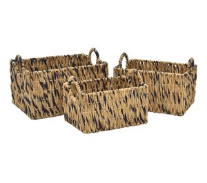 Cesta de mimbre Natural duradera para plantas, hierba marina, jacinto de agua, cesta de yute, organizador de despensa, organizador de ropa para el hogar - Product Image 3