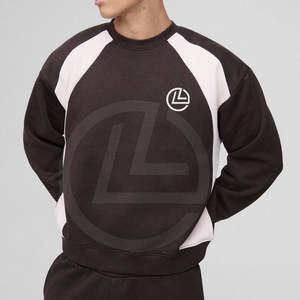 Conjunto de sudadera holgada de estilo urbano para hombre con capucha y pantalones holgados con dobladillo elástico, sudadera holgada para hombre - Product Image 5