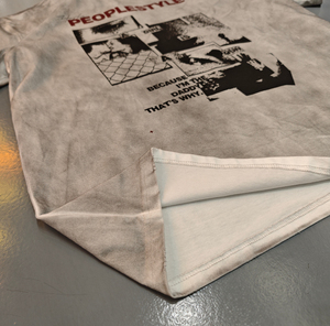 Wholesale Custom Streetwear 100% Cotton DTG Printing Oversized T-shirt Vintage Acid Wash <b>Spray</b> Dirty Boxy T-shirt for Men - Product Image 2