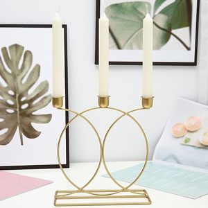 Good Quality Gold Metal <b>Candle</b> Holder Iron <b>Cheap</b> Decorative Candlestick for Home Decor Luxury <b>Candle</b> Mold - Product Image 3