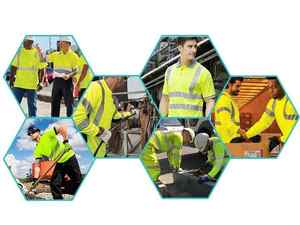 Chaleco DE TRABAJO reflectante, ropa de trabajo de seguridad, alta visibilidad, transpirable, ligero, cómodo, duradero, chaleco reflectante para exteriores - Product Image 6