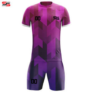 Vente en gros d'usine de maillots de football respirants par sublimation ensembles de maillots de football de compétition personnalisés pour garçons de lycée - Product Image 3